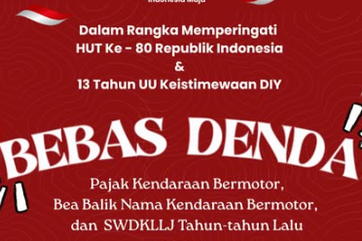 Manfaatkan Pemutihan Pajak Kendaraan Jogja Sebelum Tenggat 31 Oktober 2025!
