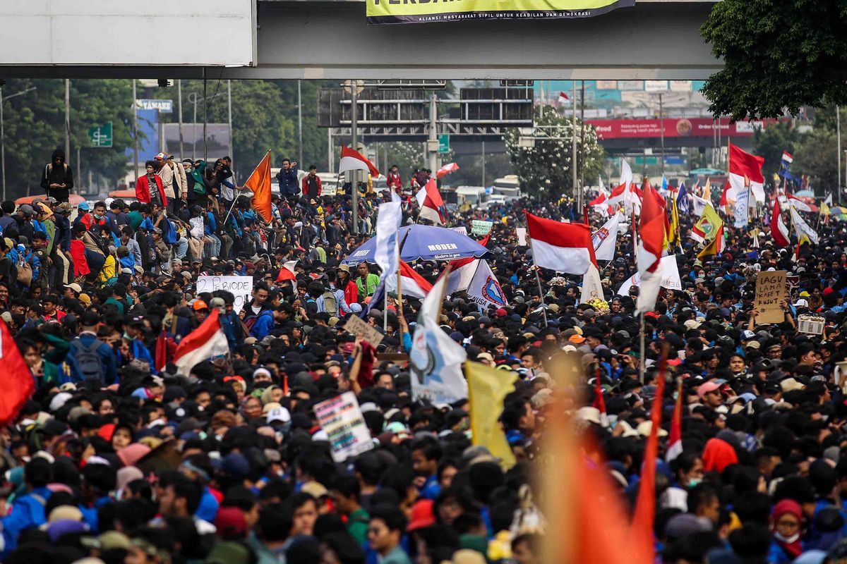 1.047 Polisi Siagakan Empat Lokasi Demo di Jakarta Hari Ini