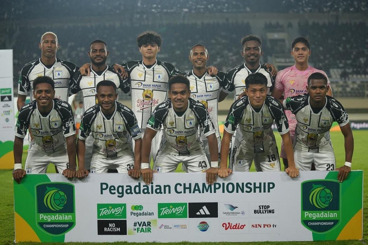 Gol Penalti Matheus Silva Bawa Persipura Menang di Liga 2 Championship