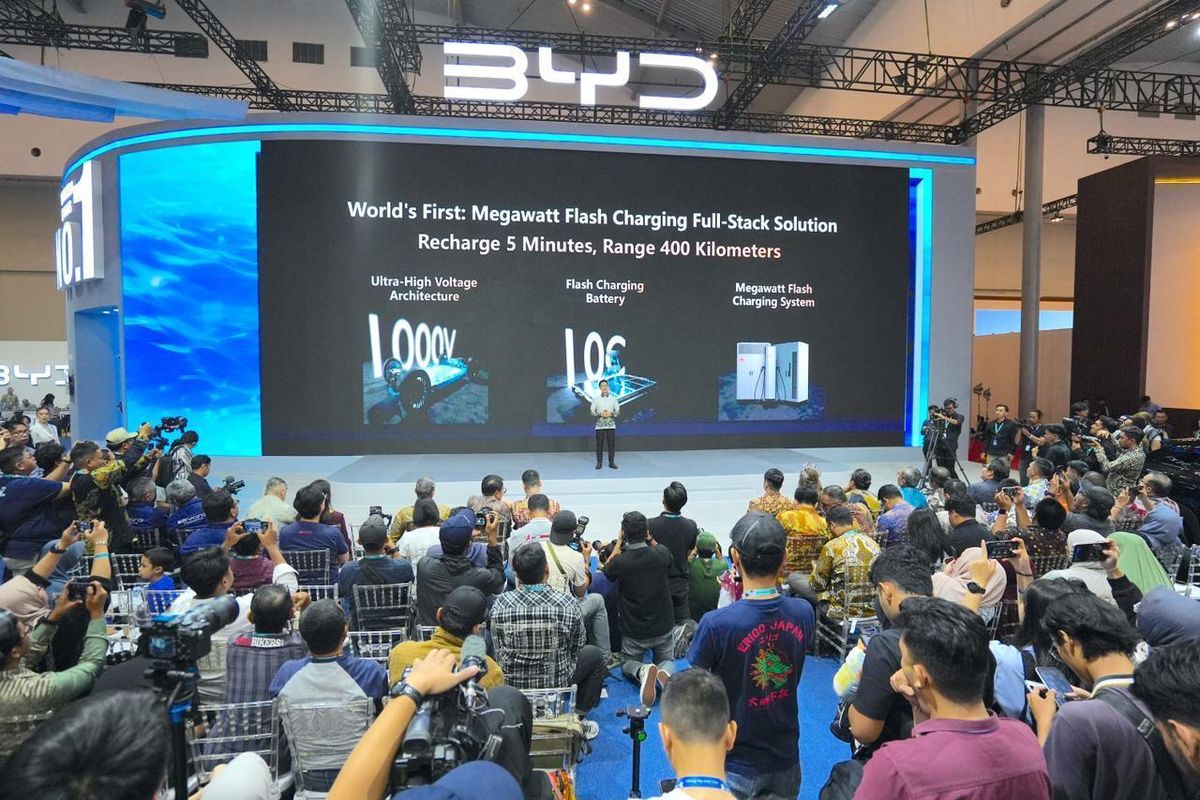 BYD Luncurkan Teknologi Megawatt-Charging: Isi Daya 5 Menit, Jarak Tempuh 400 Km!
